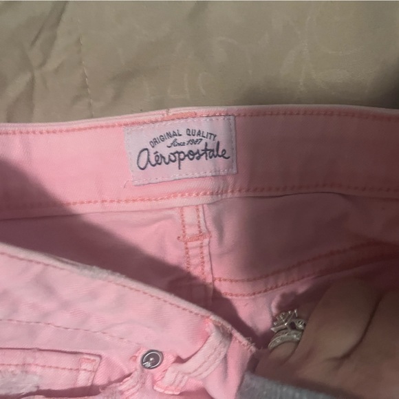 Aeropastle midi shorts. Teal and Pink. Size 00. - Picture 2 of 5